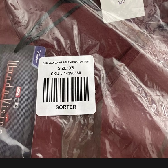 Her Universe Marvel Wandavision Wanda Peplum Top Scarlet Witch XS - Picture 7 of 7